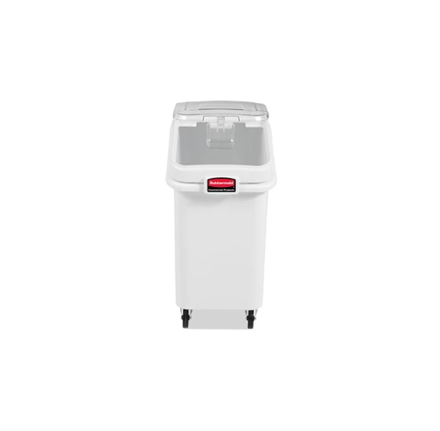 RECIPIENTE FRENTE INCLINADO 26.2 L CON TAPA DESLIZABLE Y CUCHARA DE 0.9 L