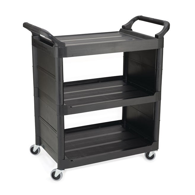 CARRO DE SERVICIO CON RUEDAS GIRATORIAS DE 7.6 CM Y PANELES LATERALES, 150 LBS
