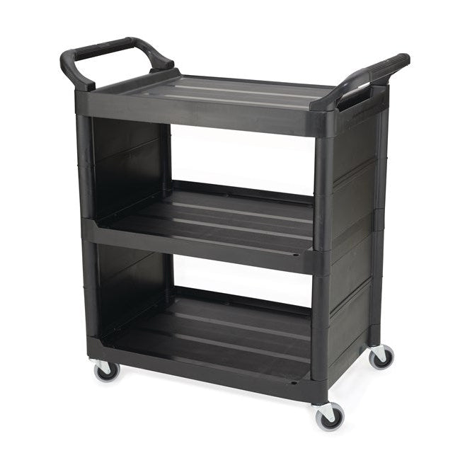 CARRO DE SERVICIO CON RUEDAS GIRATORIAS DE 7.6 CM Y PANELES LATERALES, 150 LBS