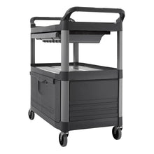 CARRO PARA INSTRUMENTOS CON PUERTAS, CERRADURA Y CAJONES DESLIZABLES