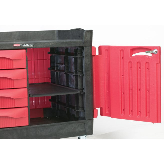 TRADEMASTER CARRO PEQUEÑO CON 4 CAJONES Y GABINETE