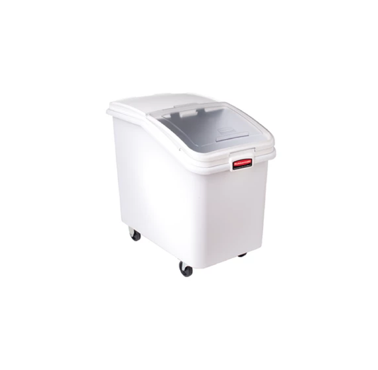 RECIPIENTE FRENTE INCLINADO 30.8 L CON TAPA DESLIZABLE Y CUCHARA DE 0.9 L