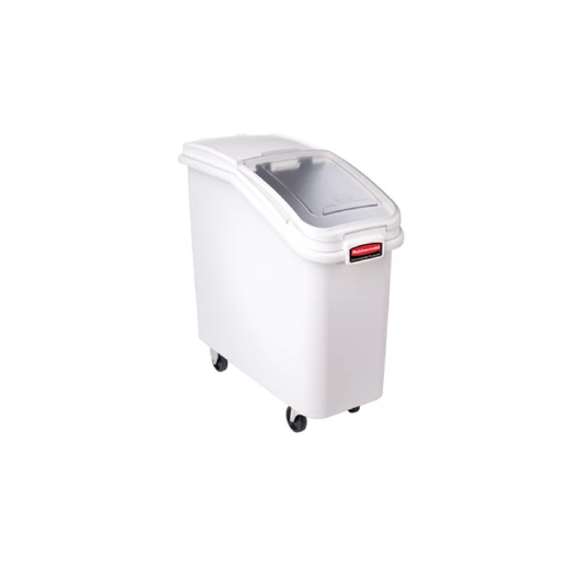 RECIPIENTE FRENTE INCLINADO 20.5 L CON TAPA DESLIZABLE Y CUCHARA DE 0.9 L