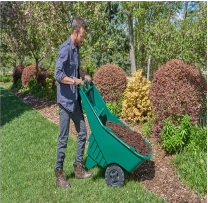 CARRETA PARA JARDÍN ROUGHNECK DE 130 L