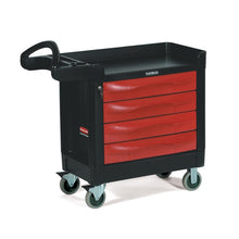 TRADEMASTER CARRO CON 4 CAJONES, NEGRO