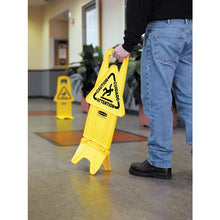 SEÑAL DE SEGURIDAD "PRECAUCIÓN" MULTILINGÜE, 2 CARAS, 26", AMARILLO
