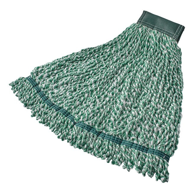 MOP HÚMEDO HILO DE MICROFIBRA GRANDE WEB FOOT 5", VERDE