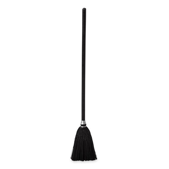 ESCOBA LOBBY BROOM EXECUTIVE CON MANGO DE MADERA NEGRO