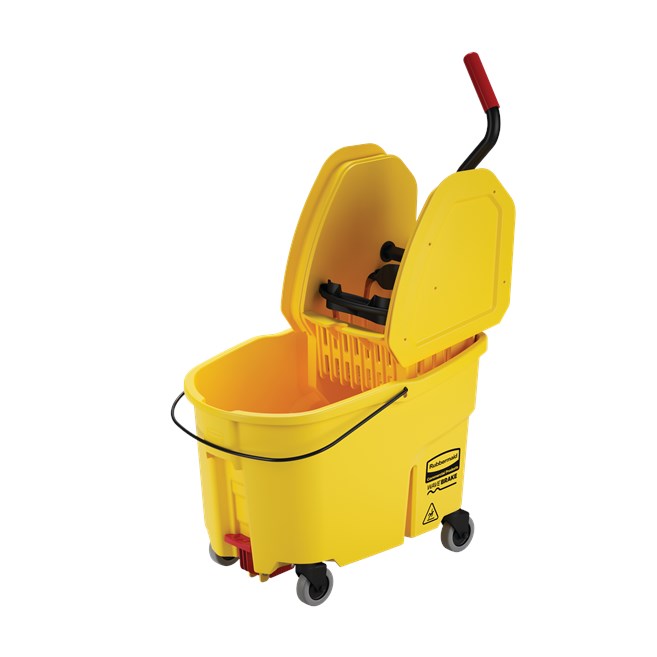 BALDE Y EXPRIMIDOR WAVEBRAKE PRENSA FRONTAL CON DRENAJE, 44 QT