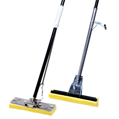 MOP DE ESPONJA 12", MANGO DE ACERO Y CABEZAL DE CELULOSA