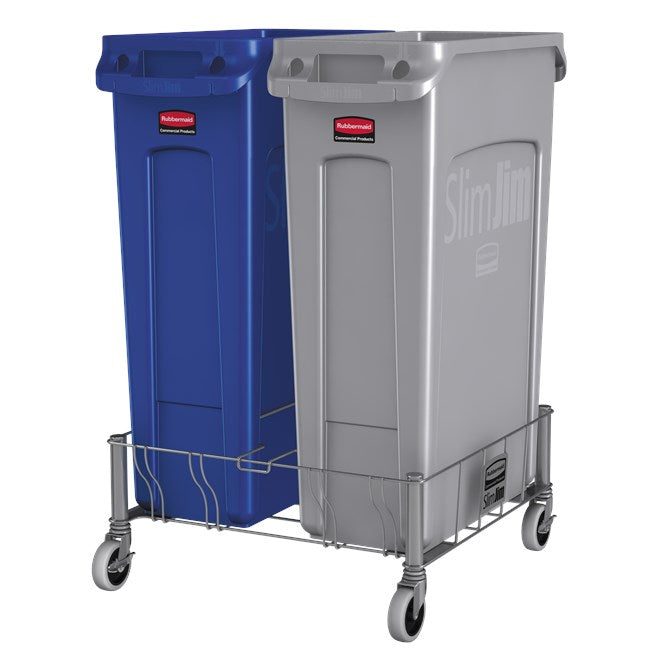 PLATAFORMA RODANTE ACERO INOXIDABLE SLIM JIM DOBLE