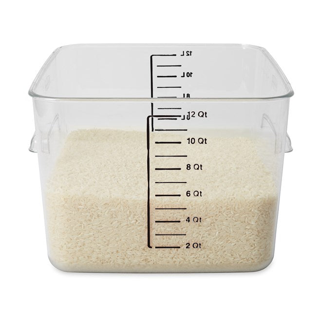 CONTENEDOR CUADRADO AHORRA ESPACIO, 12 QT