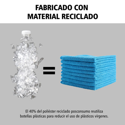 Paño de microfibra reciclada HYGEN R-40 (24 unidades) 40x40cm