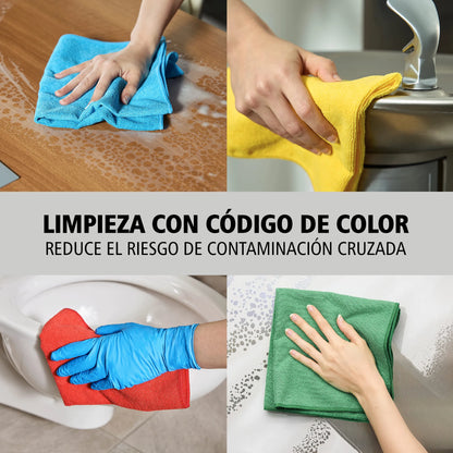 Paño de microfibra reciclada HYGEN R-40 (24 unidades) 40x40cm