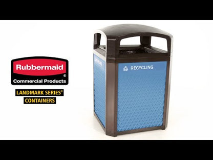 CONTENEDOR LANDMARK SERIES ARMAZÓN CON TAPA DE DOMO Y FORRO INTERNO RÍGIDO, 35 GAL
