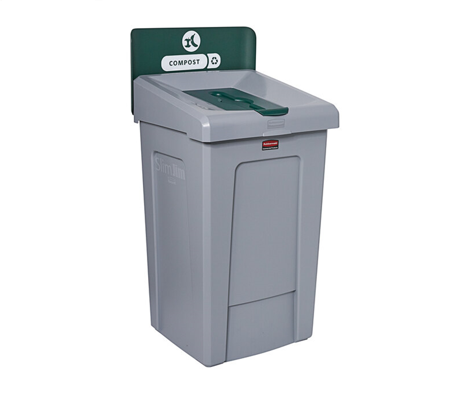 1 CONTENEDOR DE 33 GAL PARA ESTACIÓN DE RECICLAJE SLIM JIM
