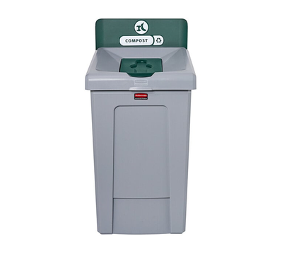 1 CONTENEDOR DE 33 GAL PARA ESTACIÓN DE RECICLAJE SLIM JIM